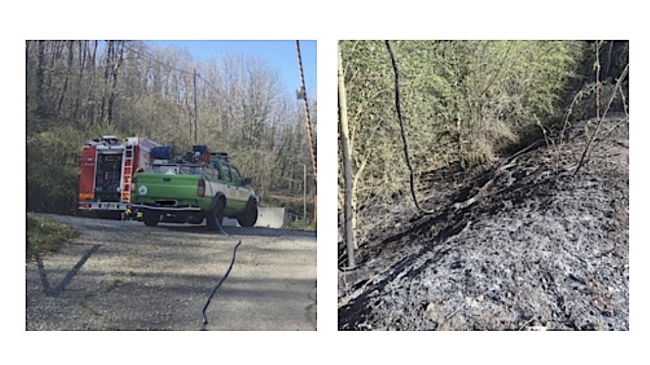 Volontari Aib di Lesa, interventi per due incendi